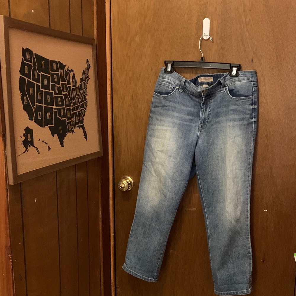 Vintage America Blue Cropped Jeans